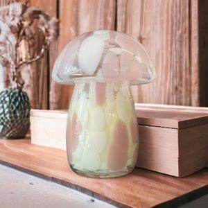 Glass Mushroom With Scented Candle